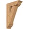 Ekena Millwork Traditional Traditional Smooth Bracket w/ Offset Brace, Western Red Cedar, 7 1/2"W x 22"D x 34"H BKT0806X22X34TRA01SWR - alternate 1
